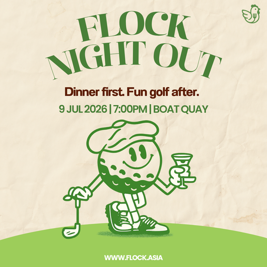 Flock Night Out: Dinner first, fun golf after (9 July'26)